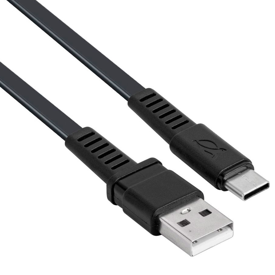 Кабель RIVACASE PS6002 BK12 Type-C to USB-A 1.2м Black