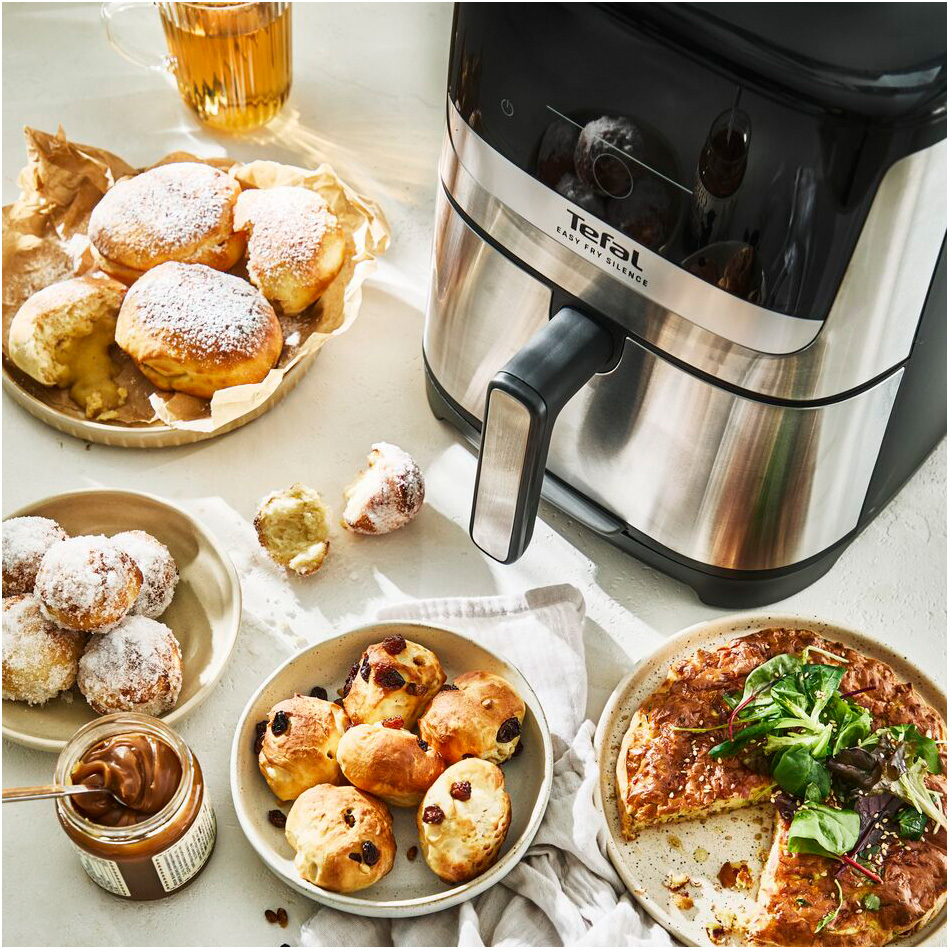 Мультипіч TEFAL Easy Fry Silence Black/Silver (EY552DE0)