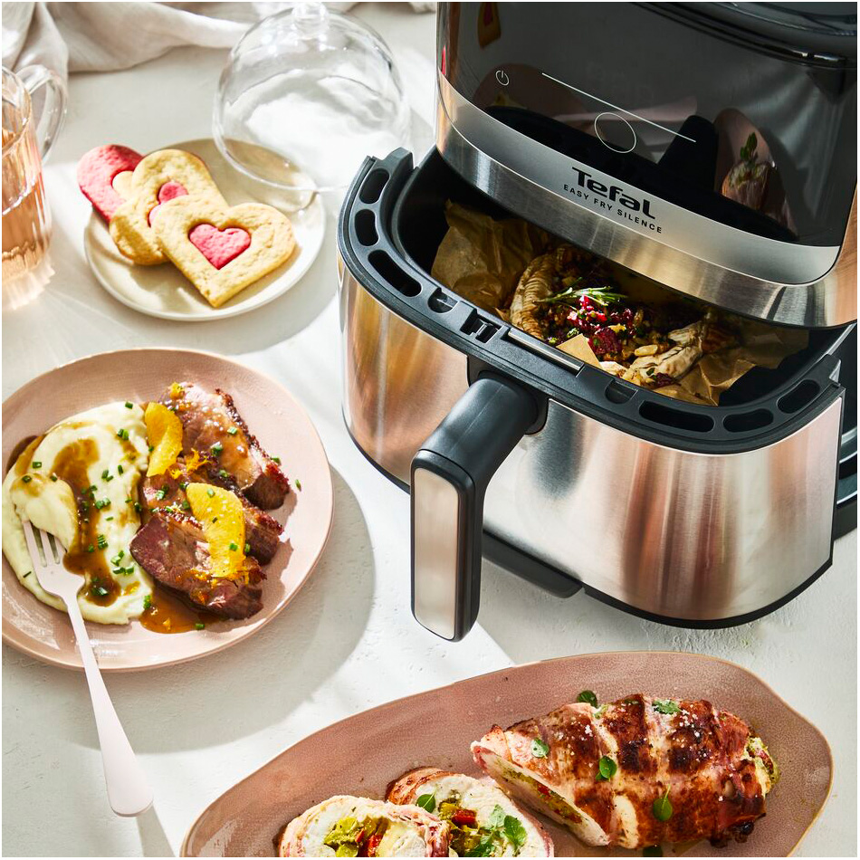 Мультипіч TEFAL Easy Fry Silence Black/Silver (EY552DE0)