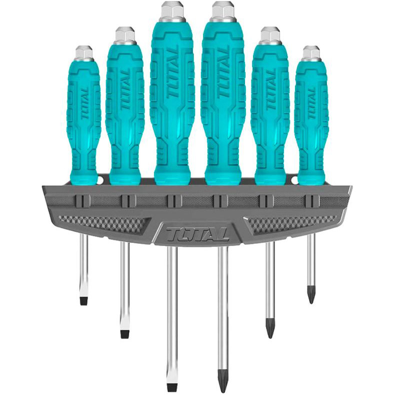 Набор ударных отвёрток TOTAL Go-Through Screwdriver Set 6шт (THGSS35061)