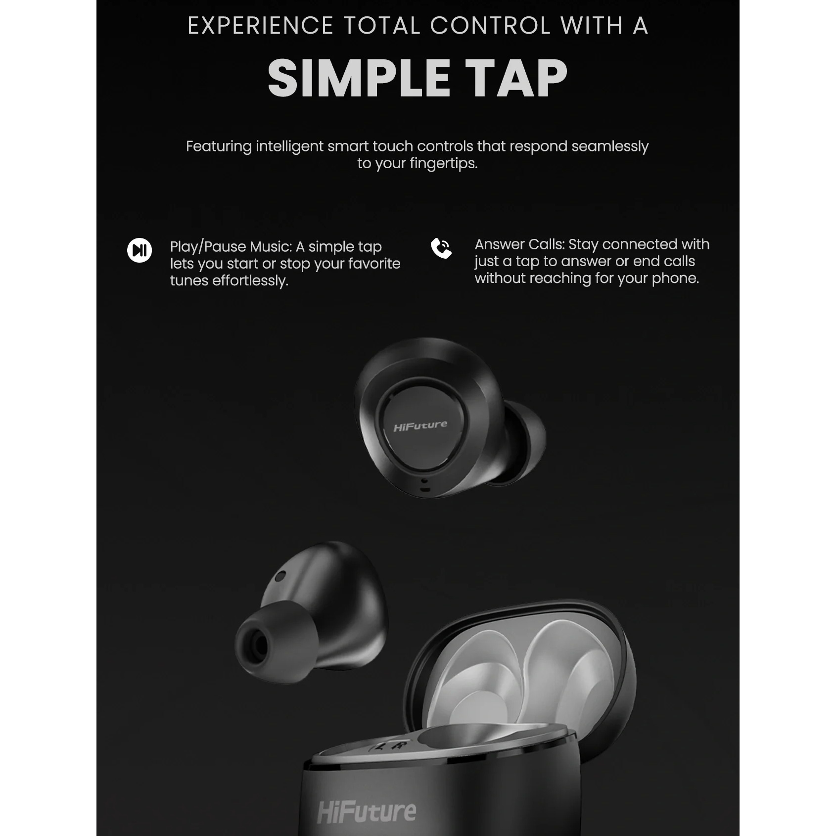 Наушники HIFUTURE OlymBuds3 Shadow Black