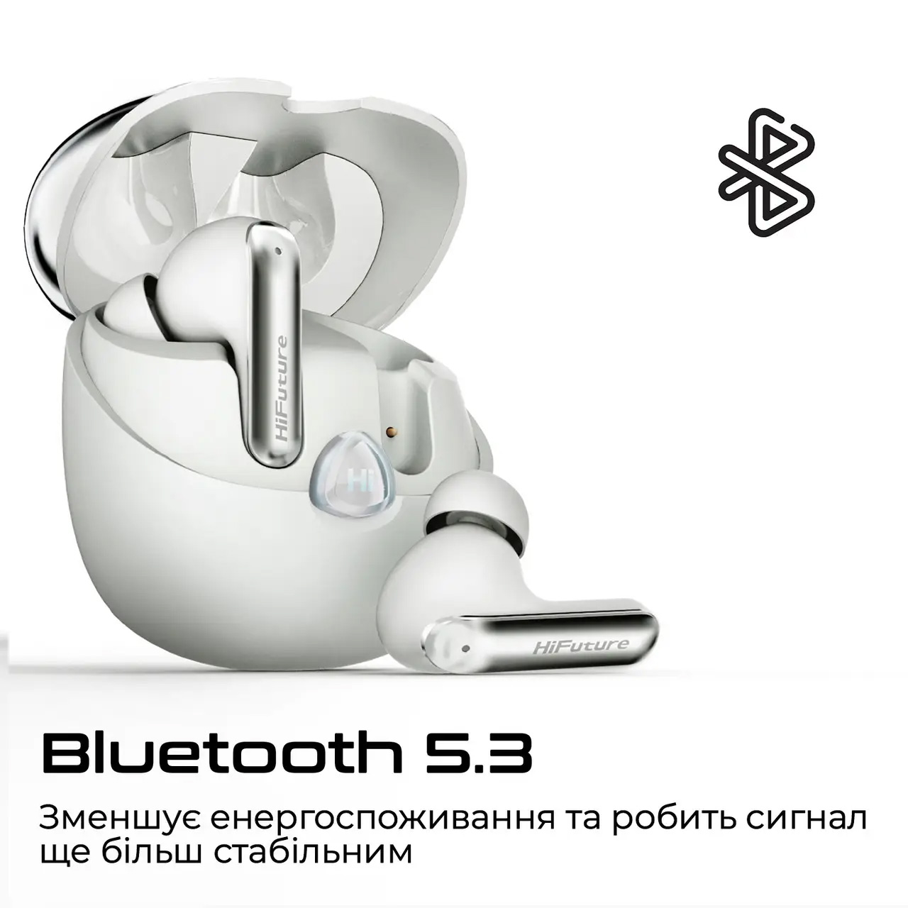Навушники HIFUTURE SonicAir Sleek Silver