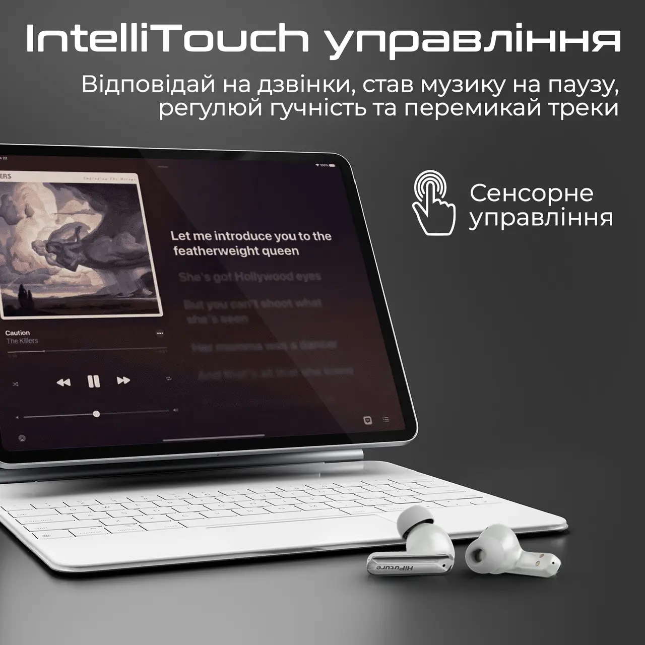 Навушники HIFUTURE SonicAir Sleek Silver
