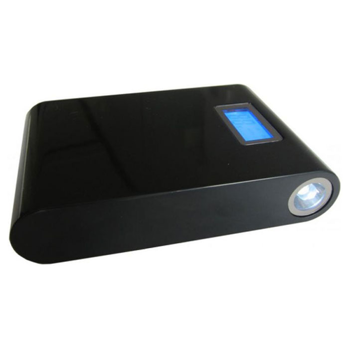 Портативное зарядное устройство SMARTFORTEC PBK-12000-LCD Black (12000mAh)
