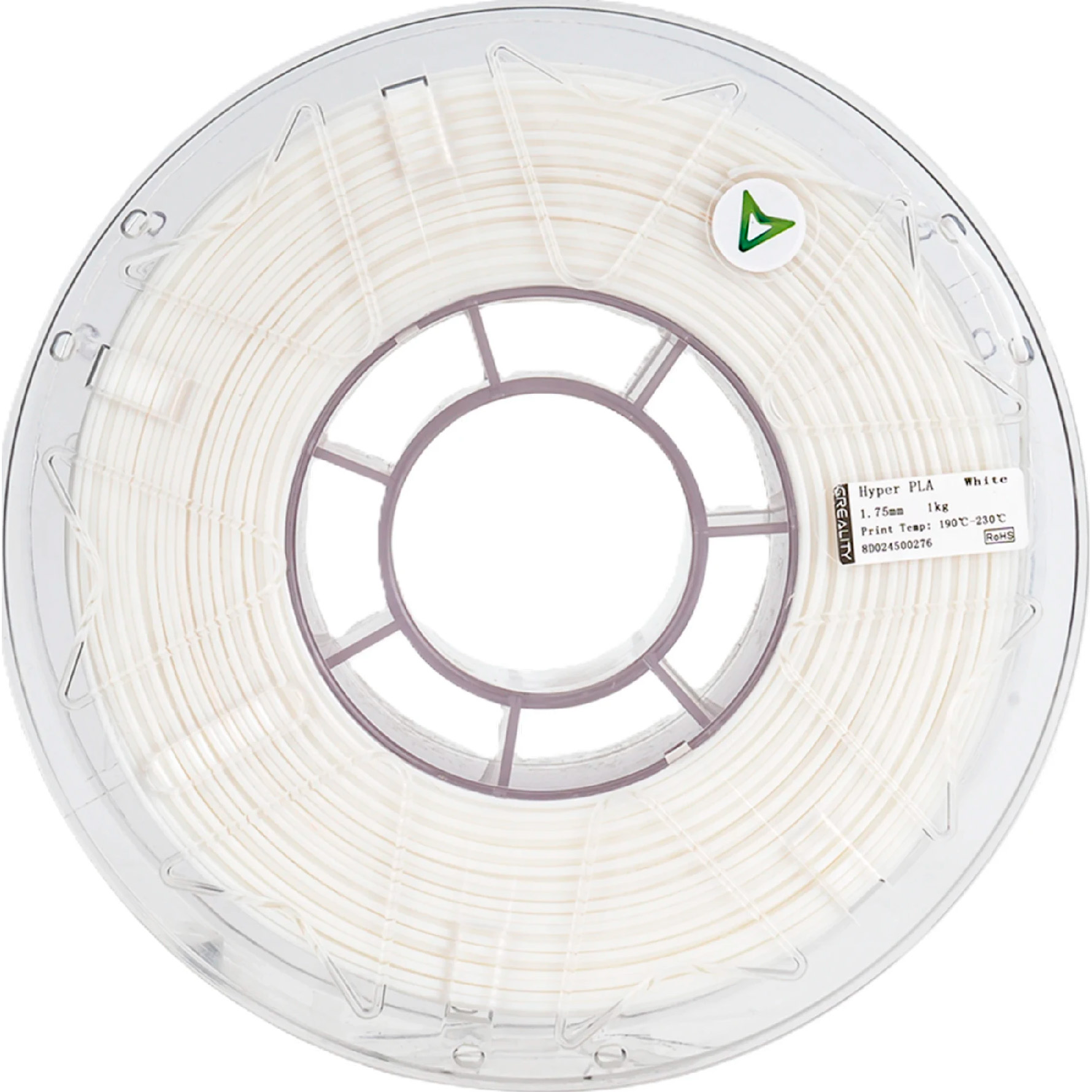 Пластик (філамент) для 3D принтера CREALITY Hyper PLA RFID 1.75mm, 1кг, White (3301010405)