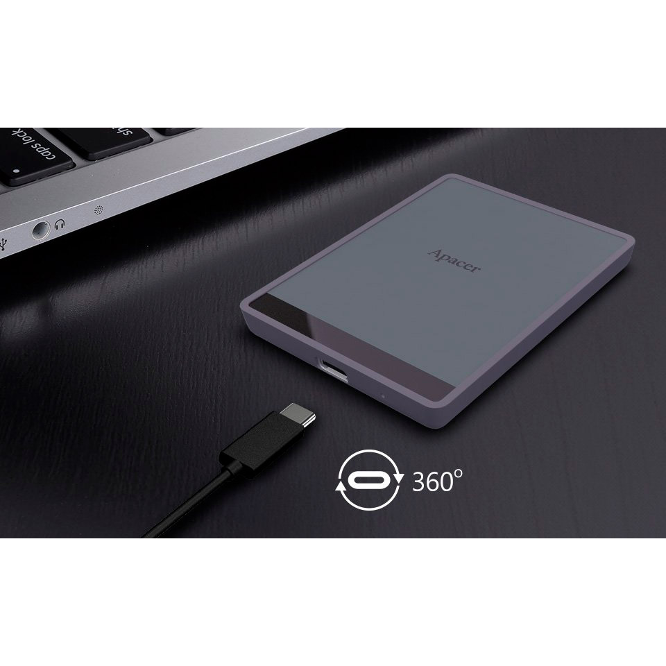 Портативный SSD диск APACER AS724 2TB USB3.2 Gen2 Mauve (AP2TBAS724M-1)