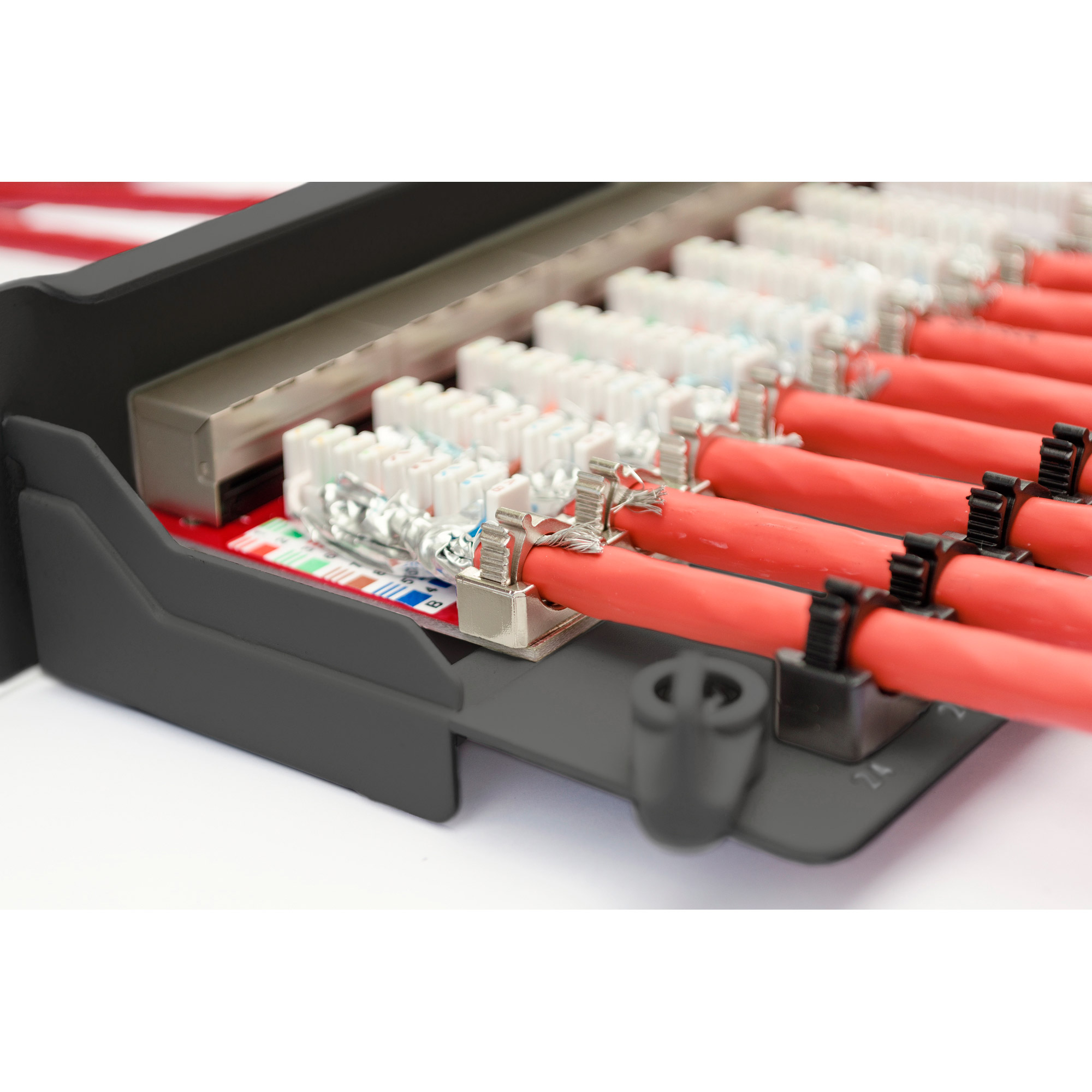 Патч-панель DIGITUS CAT 6a, Class E Patch Panel 1U 19" 24-port STP Cat.6a в сборе (DN-91624S-EA-B)