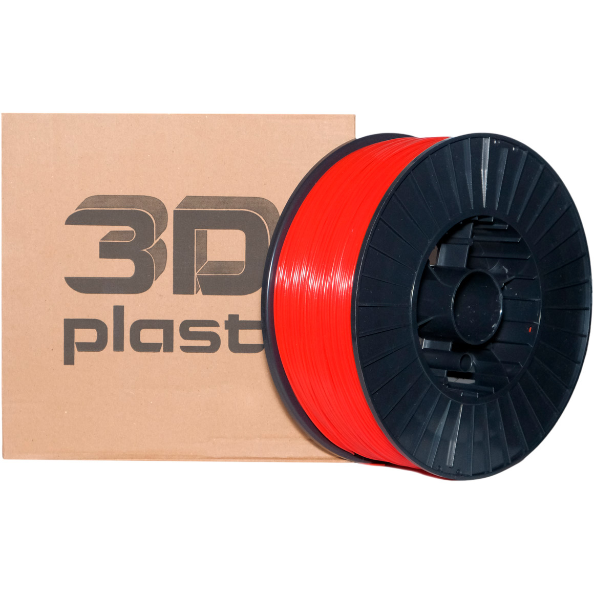 Пластик (філамент) для 3D принтера 3DPLAST PLA 1.75mm, 3кг, Red