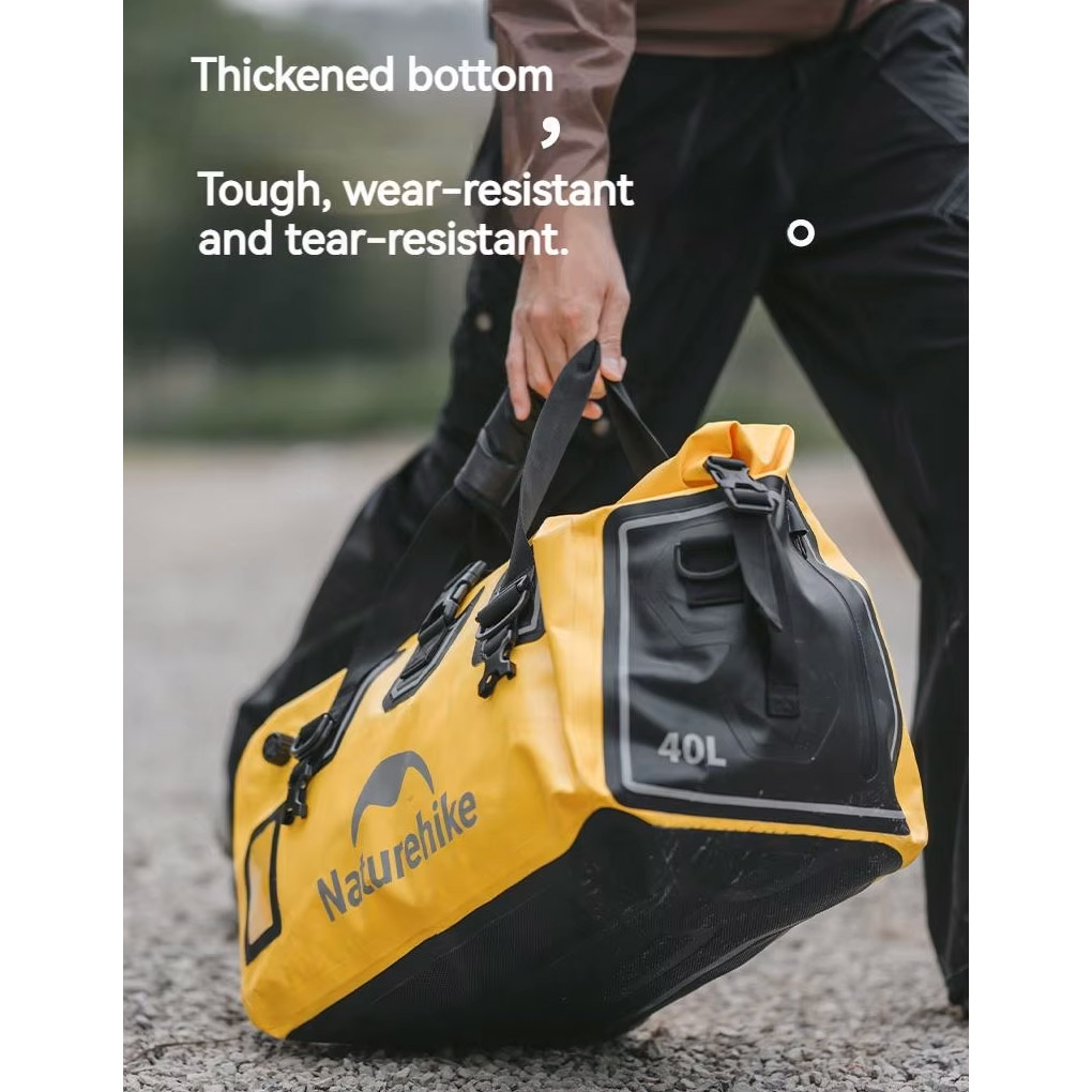 Сумка дорожная NATUREHIKE CNK2450XB015 Outdoor PX6 Waterproof Bag 60L Black (6975641883760)