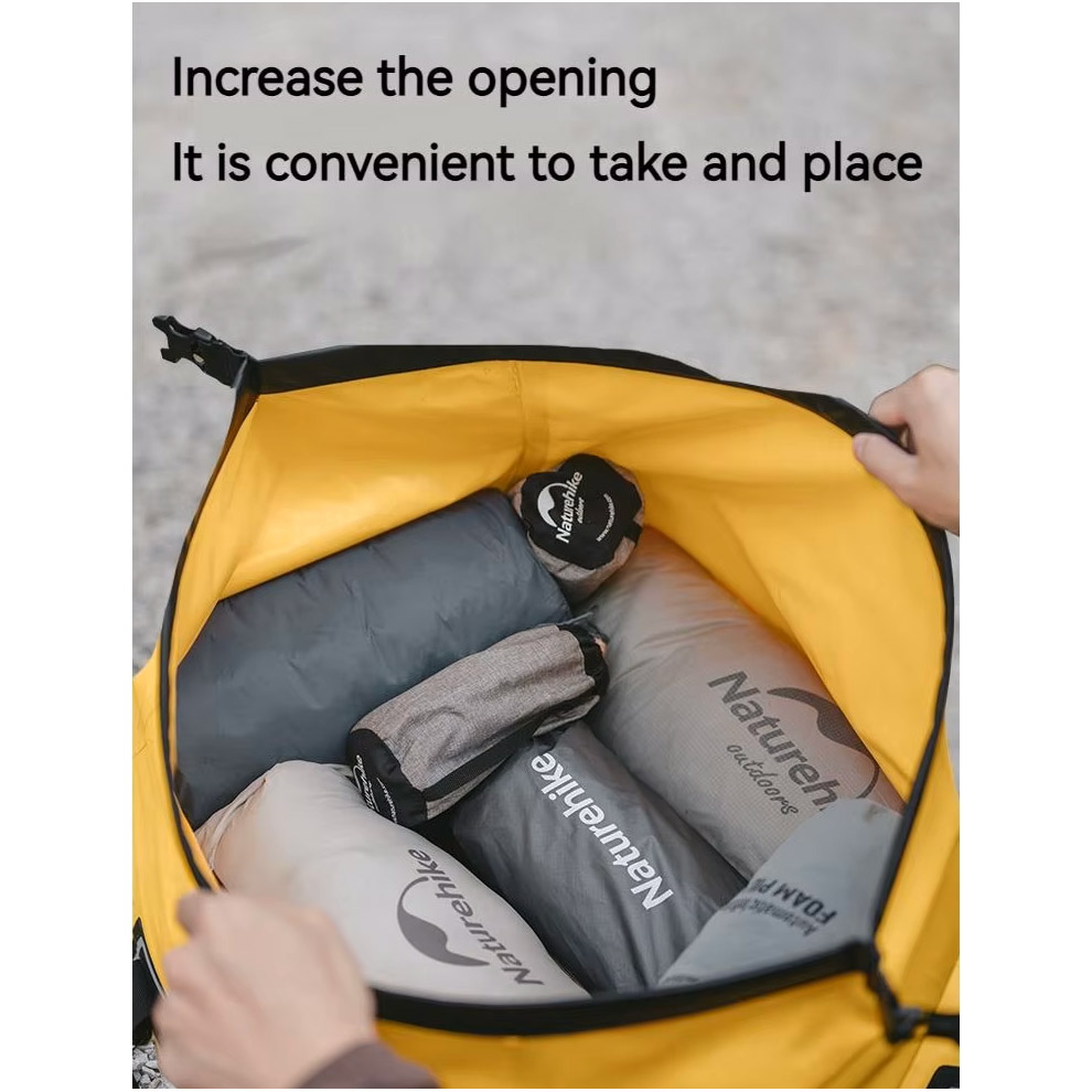 Сумка дорожная NATUREHIKE CNK2450XB015 Outdoor PX6 Waterproof Bag 60L Black (6975641883760)