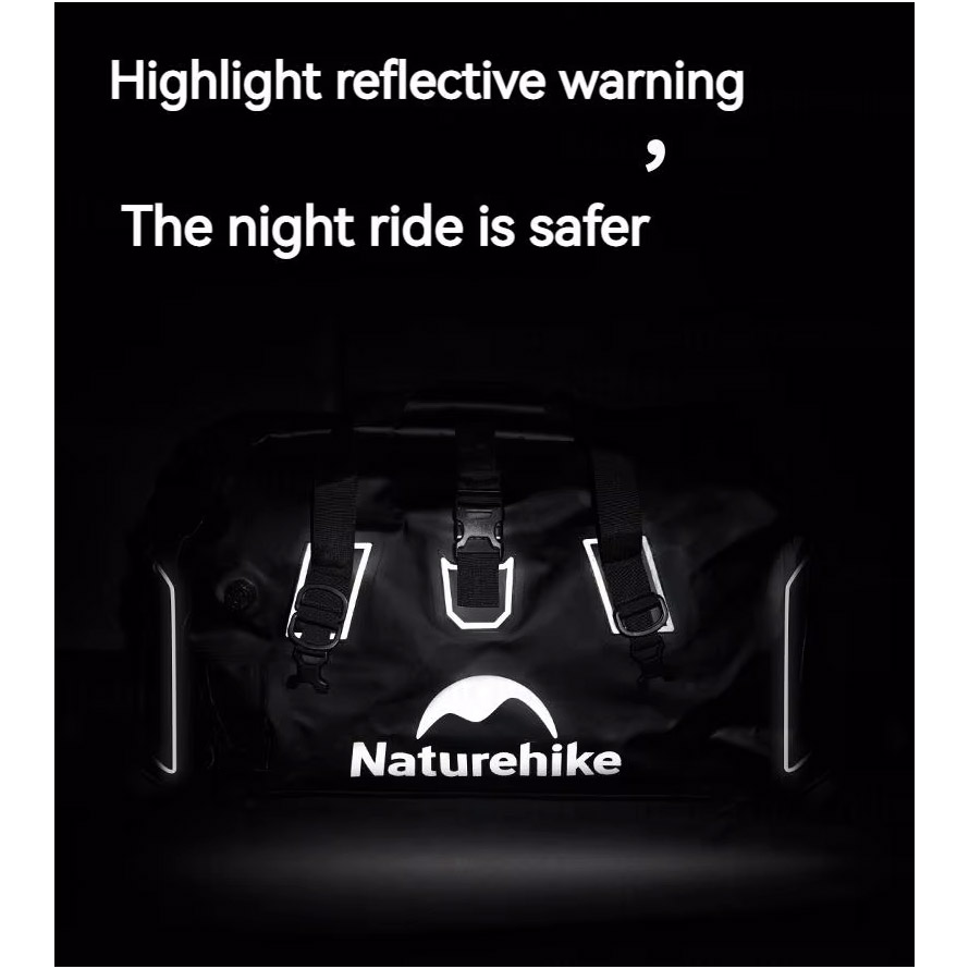 Сумка дорожная NATUREHIKE CNK2450XB015 Outdoor PX6 Waterproof Bag 60L Black (6975641883760)