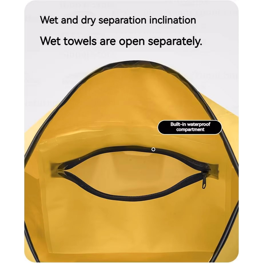 Сумка дорожная NATUREHIKE CNK2450XB015 Outdoor PX6 Waterproof Bag 60L Yellow (6975641883739)