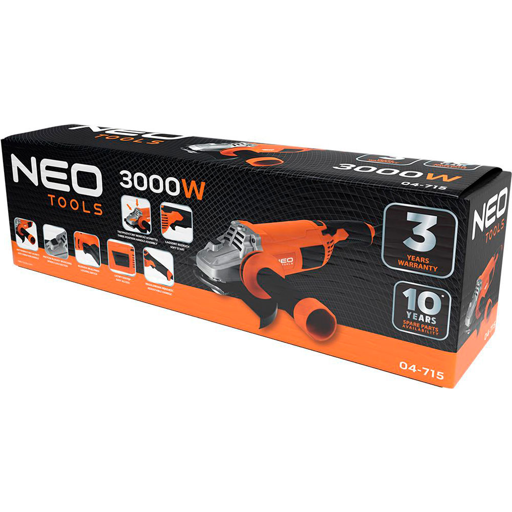Угловая шлифовальная машина NEO TOOLS 04-715