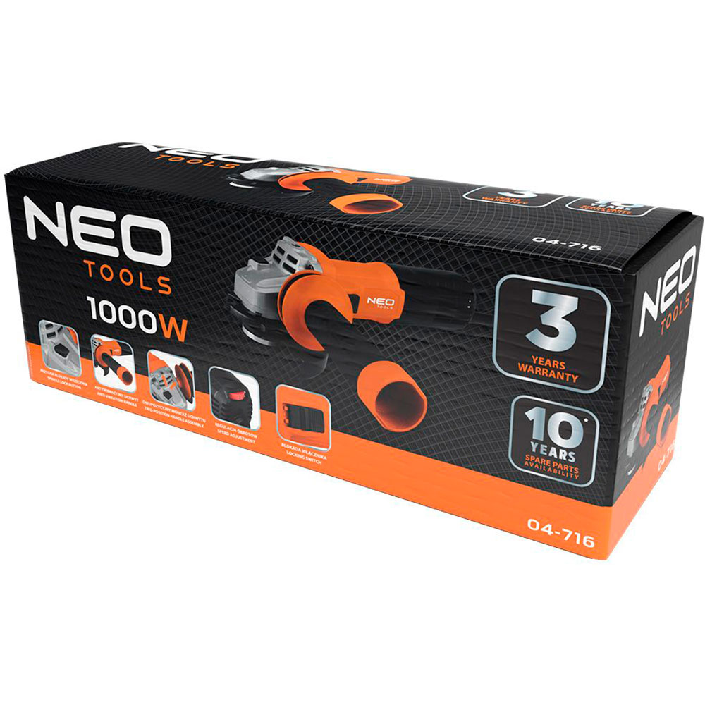 Угловая шлифовальная машина NEO TOOLS 04-716