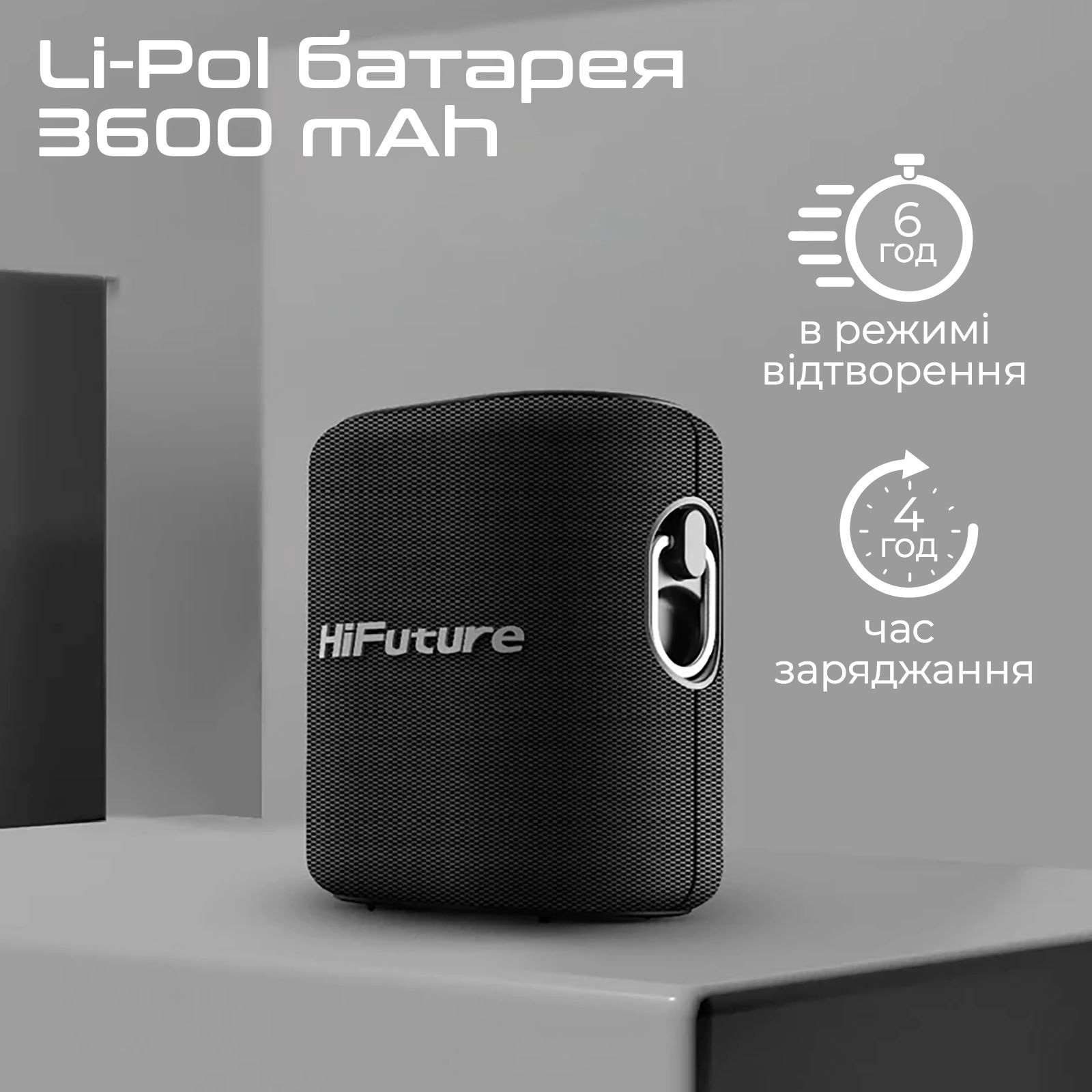 Портативна колонка HIFUTURE Vocalist 100 Black