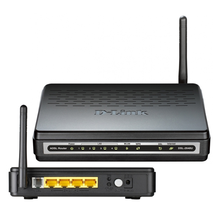 ADSL модем Wi-Fi D-LINK DSL-2640U/NRU/CB4A 802/11n (150N), ANNEX B