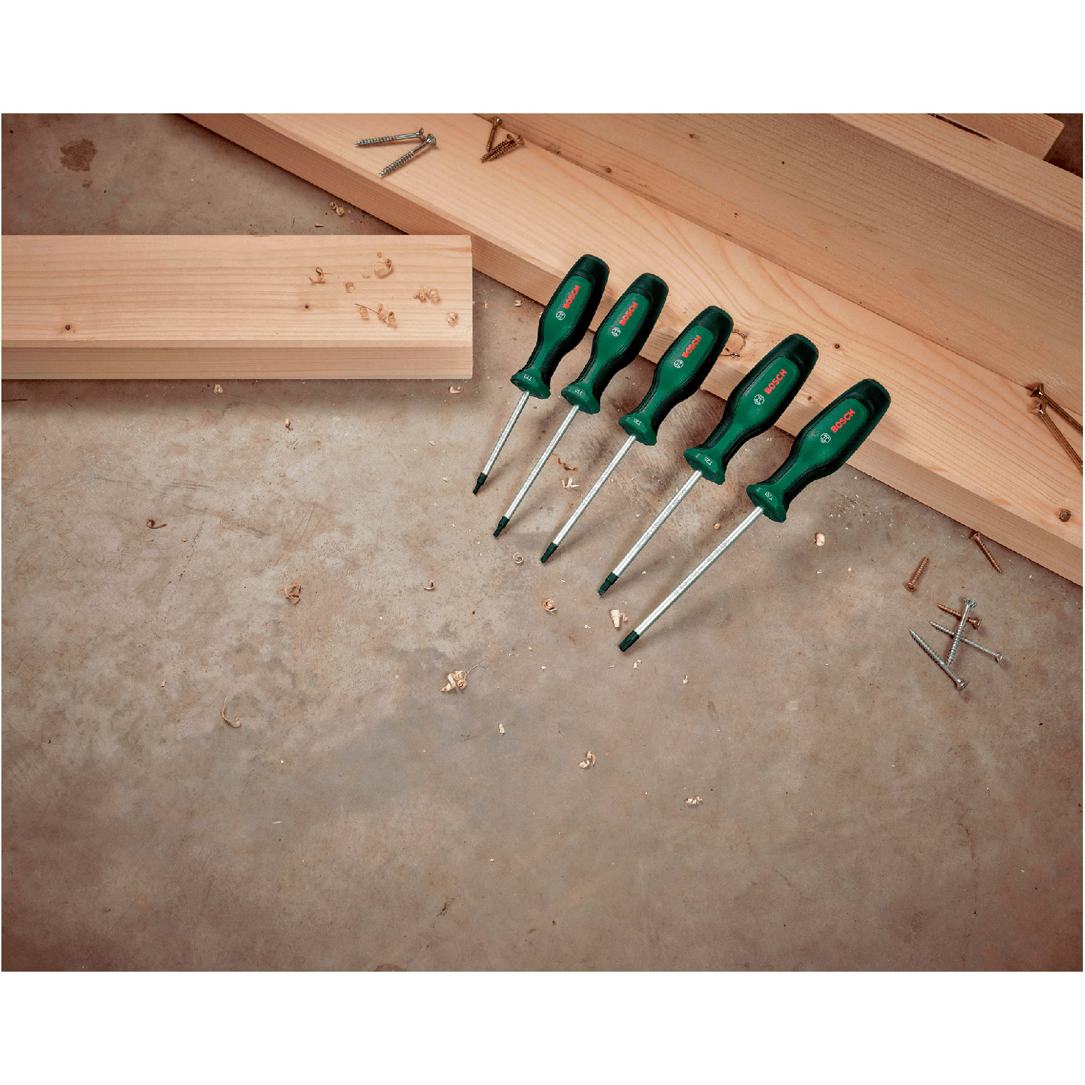 Набор отвёрток BOSCH 5pcs Torx Set 5шт (1.600.A02.BX6)