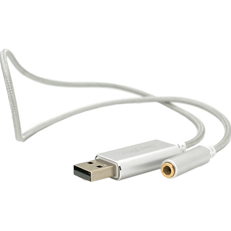 Внешняя звуковая карта VEGGIEG V-K202 USB2.0 External Sound Adapter