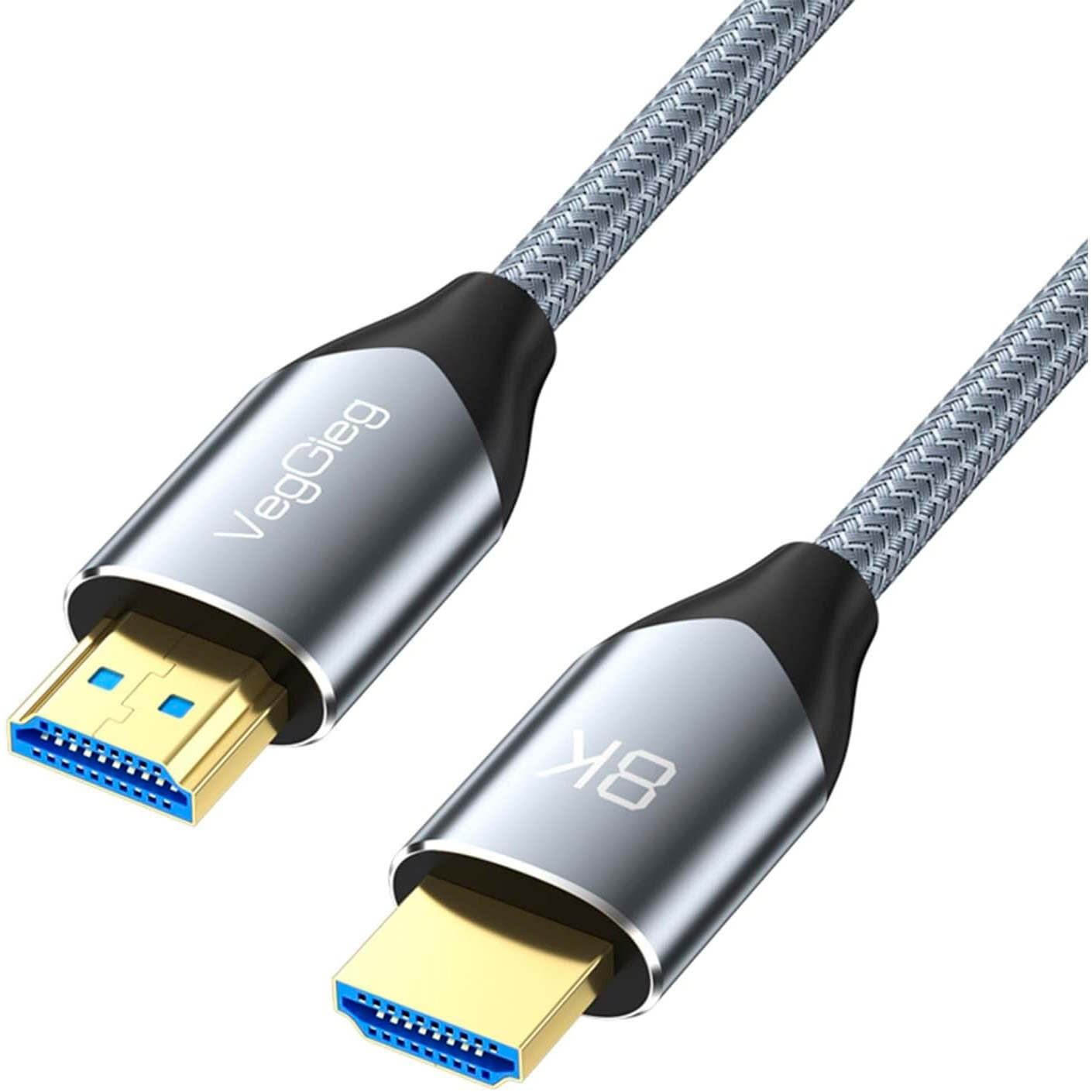 Кабель VEGGIEG V-H401 8K Ultra Video Cable HDMI v2.1 1м Silver
