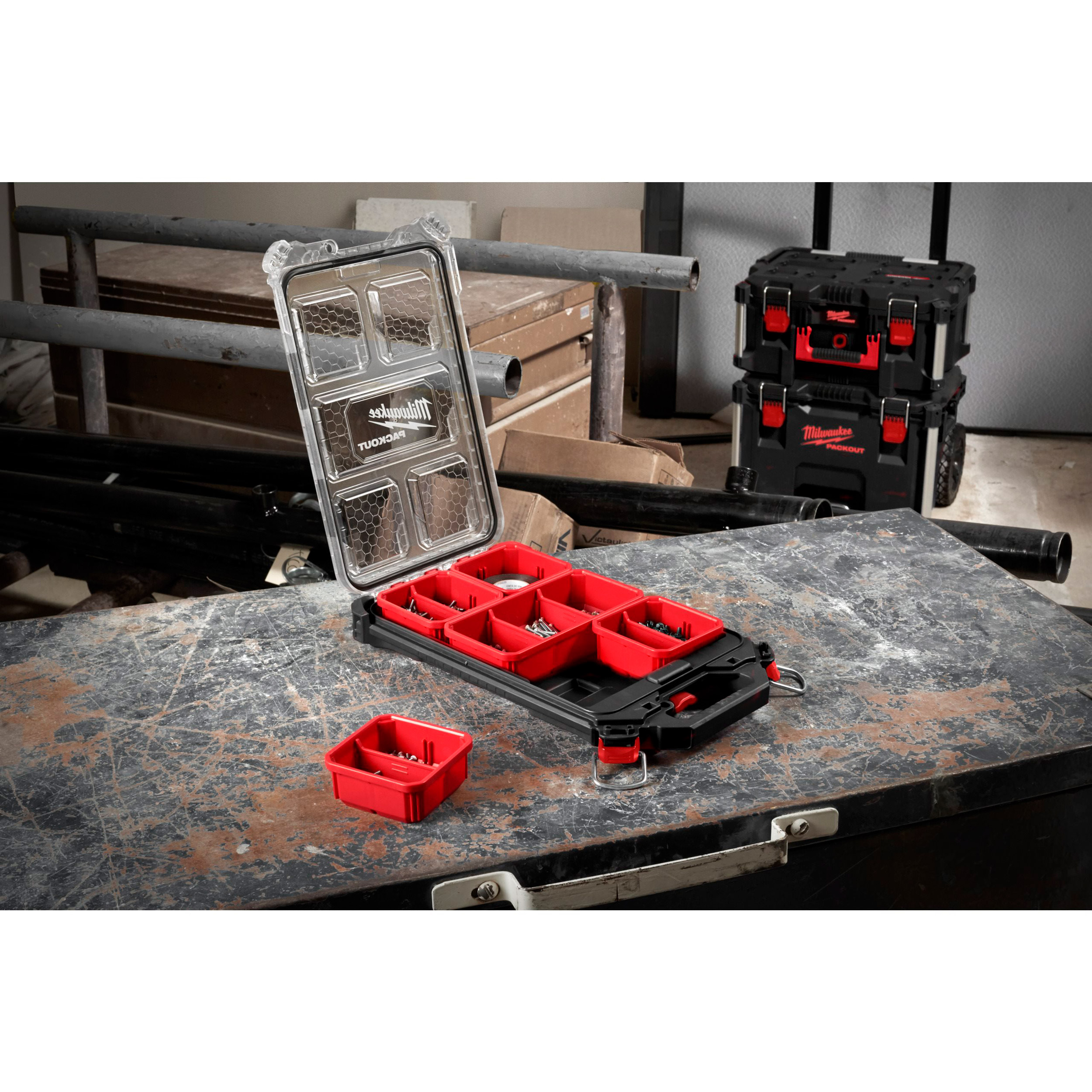 Органайзер MILWAUKEE Packout Compact Slim Organiser (4932471065)