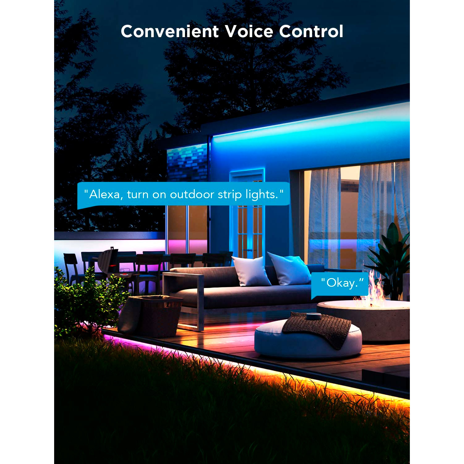 Умная LED лента GOVEE H70A1 RGBICWW Outdoor LED Strip Lights RGBWW 10м (H70A13D1)