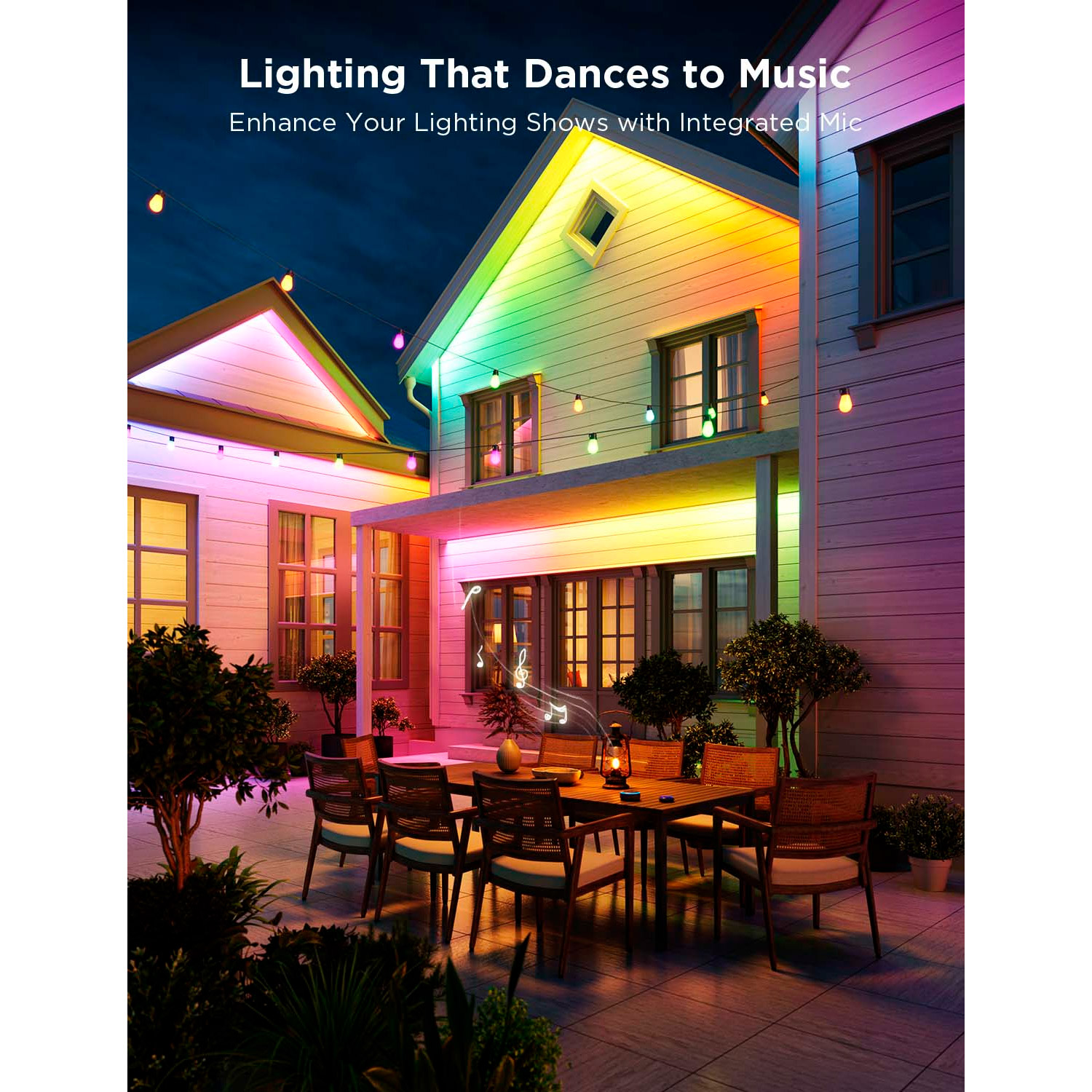 Умная LED лента GOVEE H70A1 RGBICWW Outdoor LED Strip Lights RGBWW 10м (H70A13D1)
