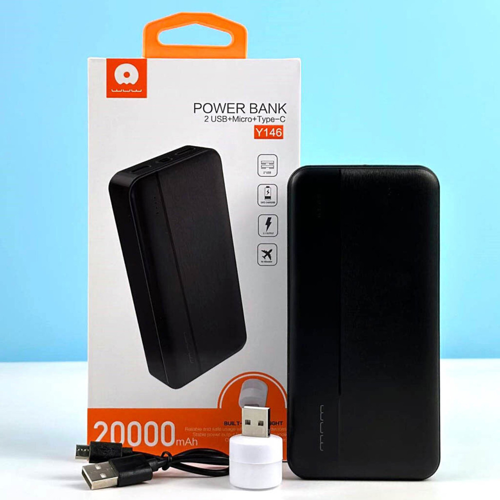 Повербанк WUW Y146 20000mAh Black