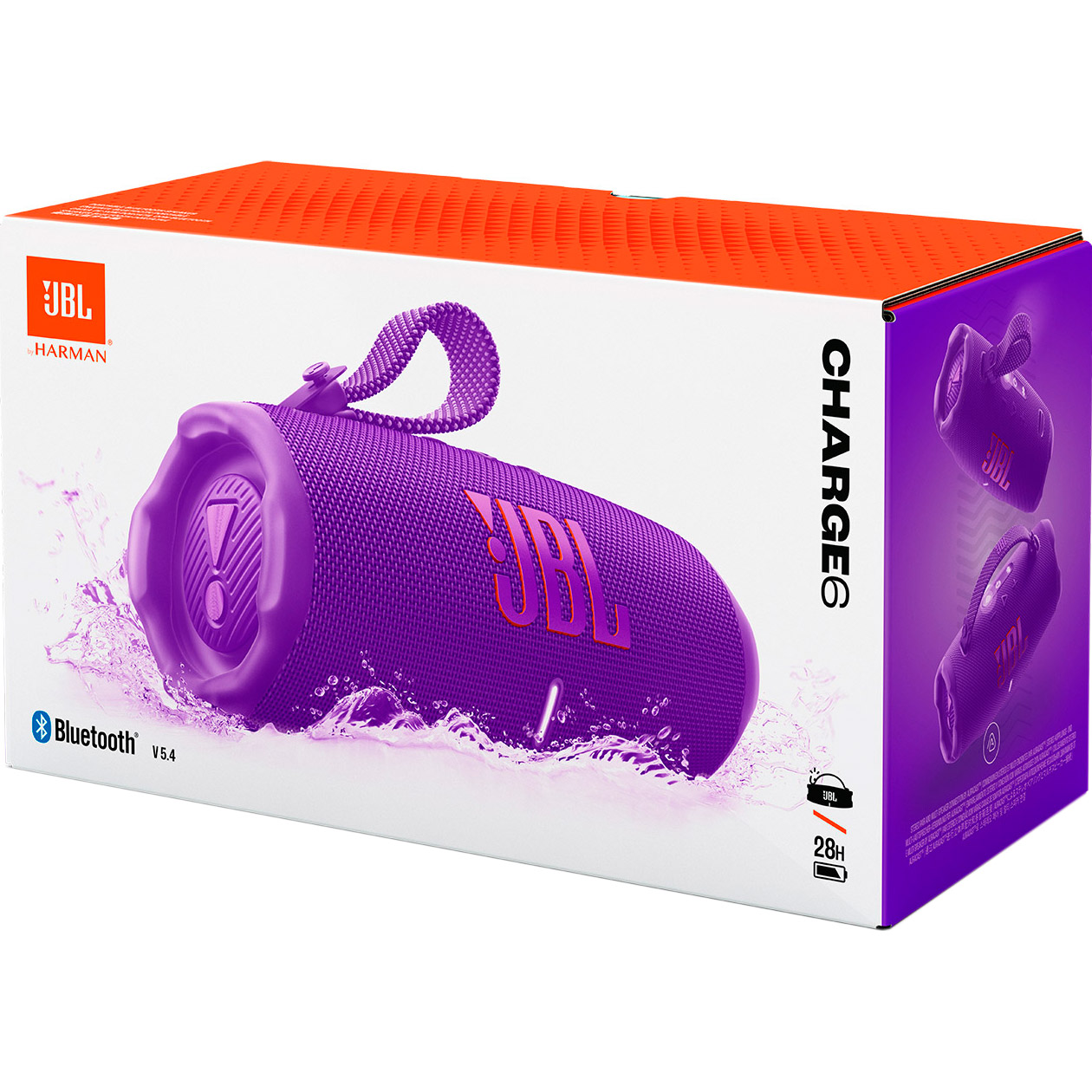 Портативна колонка JBL Charge 6 Purple (JBLCHARGE6PUR)