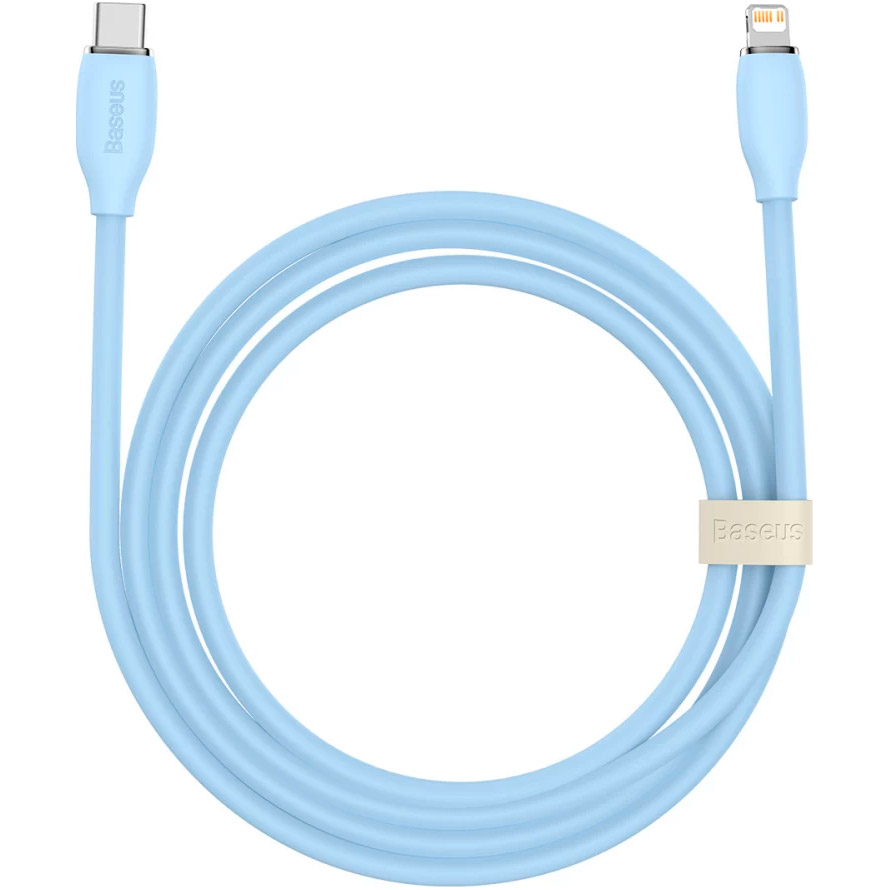Кабель BASEUS Jelly Liquid Silica Gel Fast Charging Data Cable Type-C to iPhone 20W 2м Blue (CAGD020103)