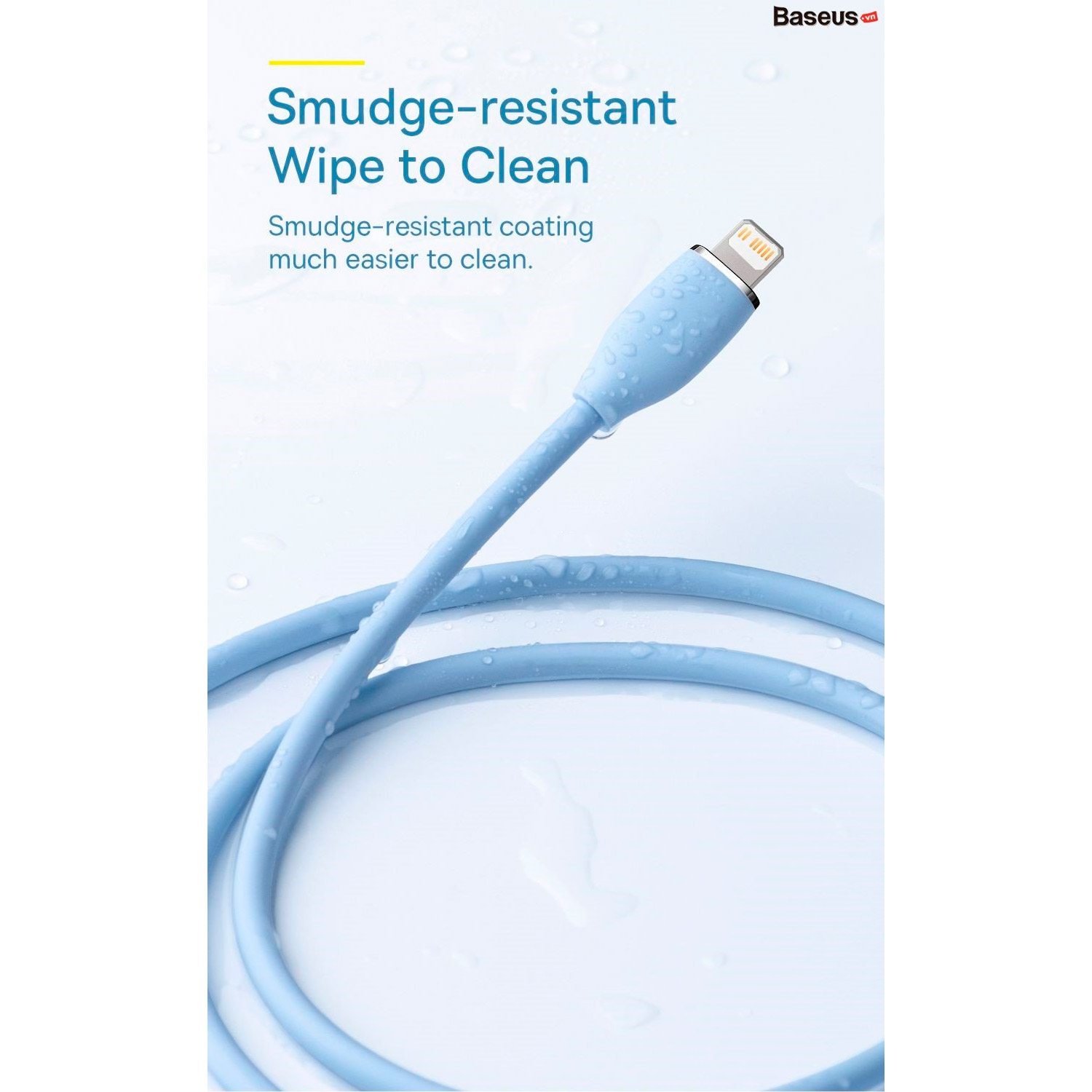 Кабель BASEUS Jelly Liquid Silica Gel Fast Charging Data Cable Type-C to iPhone 20W 2м Blue (CAGD020103)