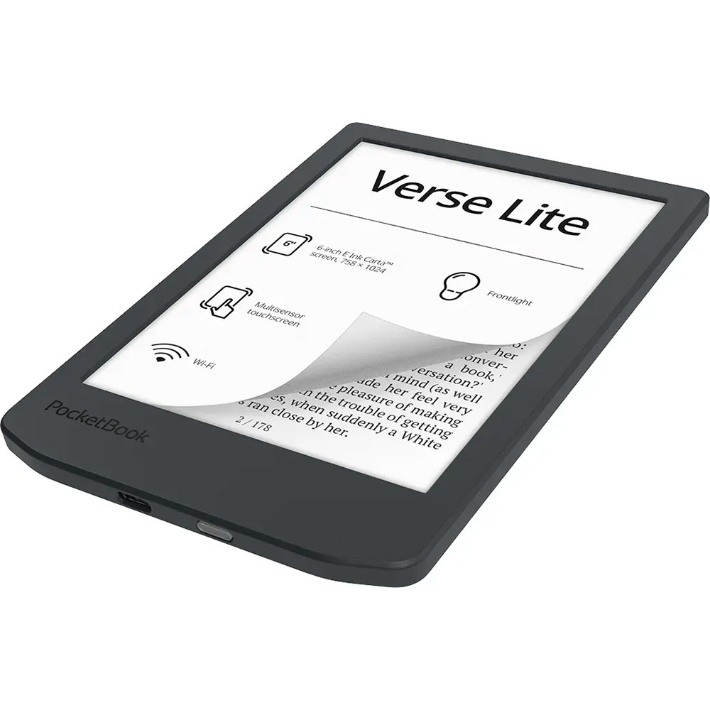 Електронна книга POCKETBOOK 619 Verse Lite Midnight Gray (PB619-T-CIS)