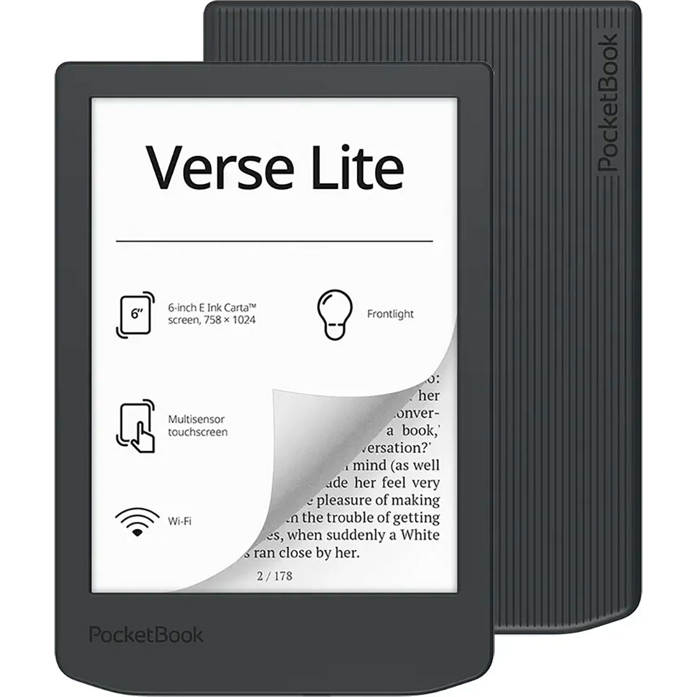 Електронна книга POCKETBOOK 619 Verse Lite Midnight Gray (PB619-T-CIS)