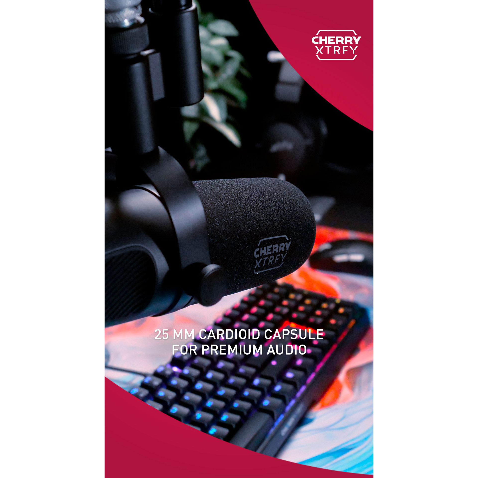 Микрофон для стриминга/подкастов CHERRY XTRFY Ngale X