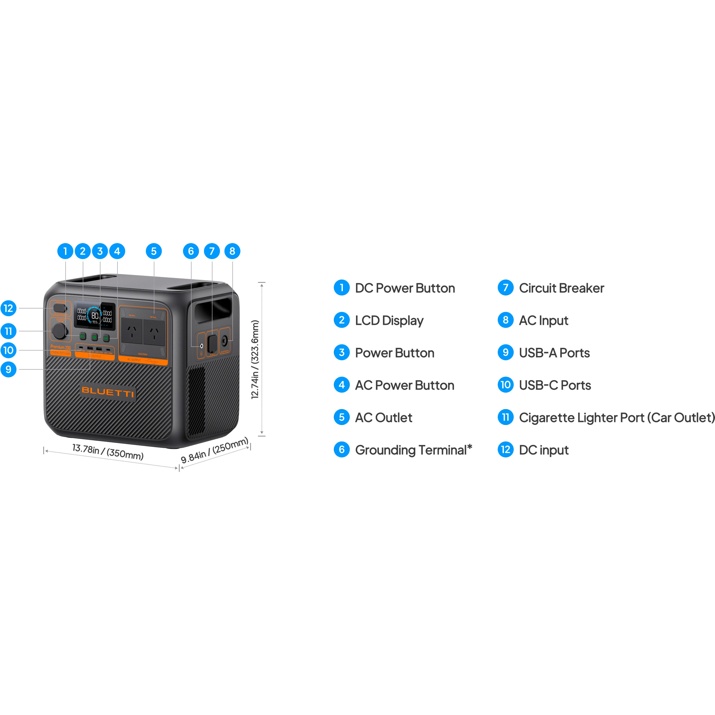 Зарядная станция BLUETTI Premium 200 V2