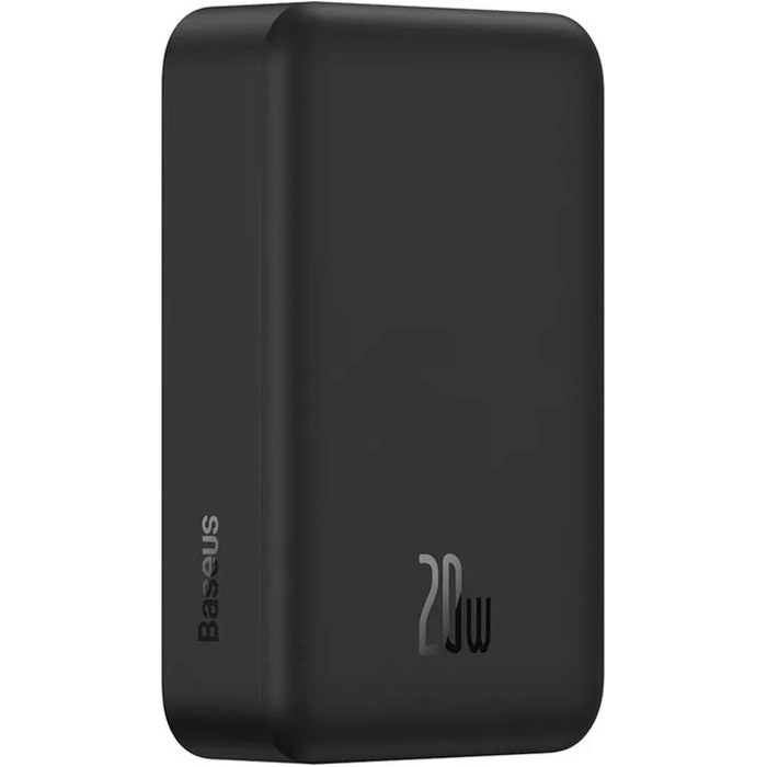 Повербанк MagSafe BASEUS Magnetic Mini Wireless Fast Charge 20W 20000mAh Black (PPCX150001)