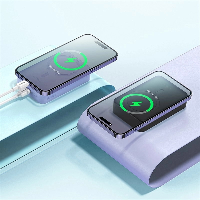 Повербанк MagSafe BASEUS Magnetic Mini Wireless Fast Charge 20W 20000mAh Black (PPCX150001)