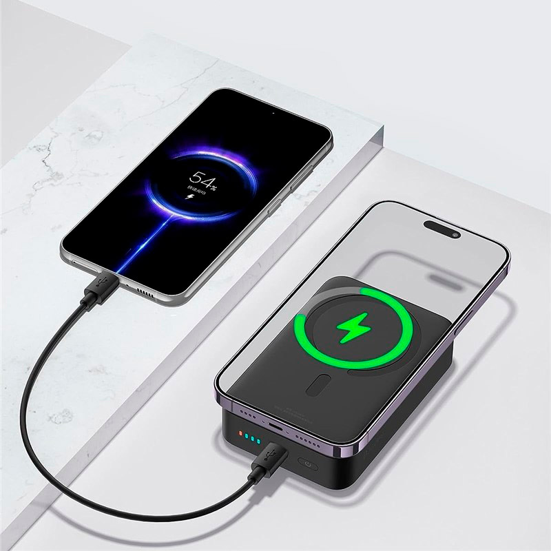 Повербанк MagSafe BASEUS Magnetic Mini Wireless Fast Charge 20W 20000mAh Black (PPCX150001)