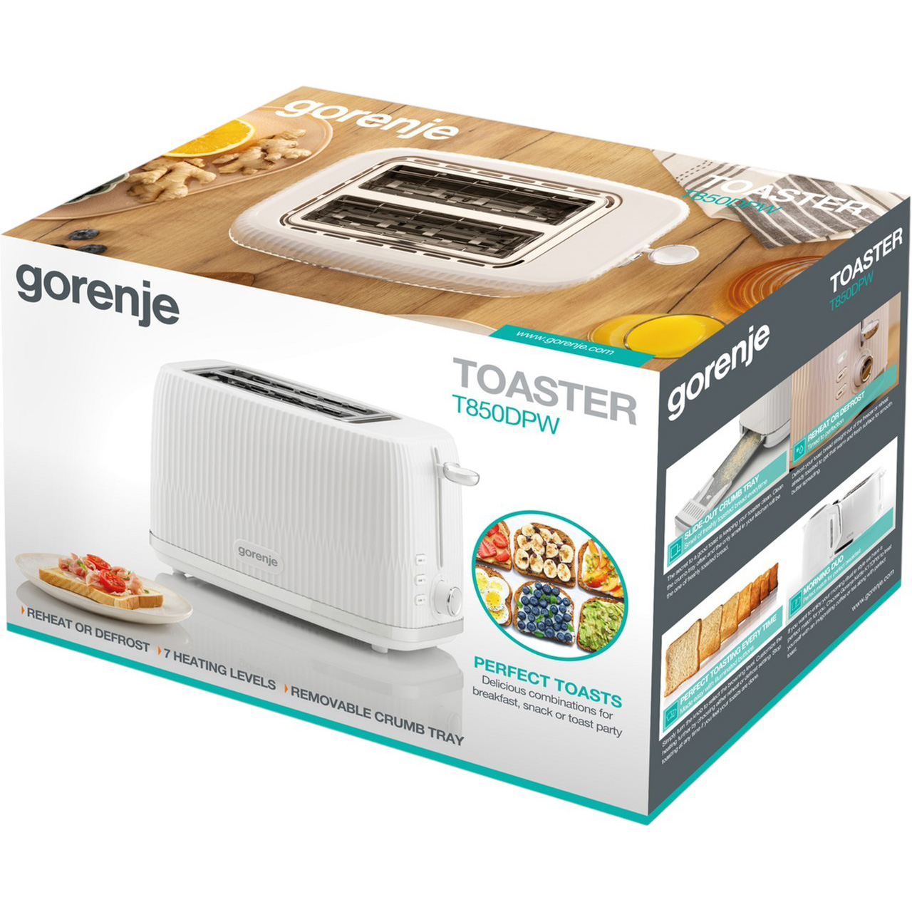 Тостер GORENJE T850DPW (743937)