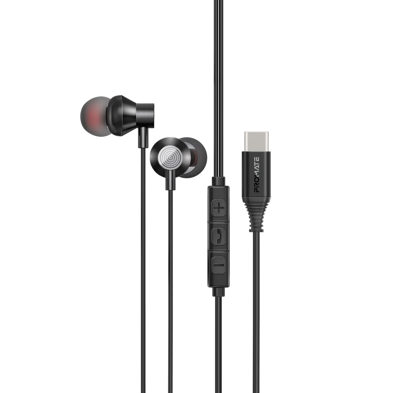 Наушники PROMATE Silken-C Black