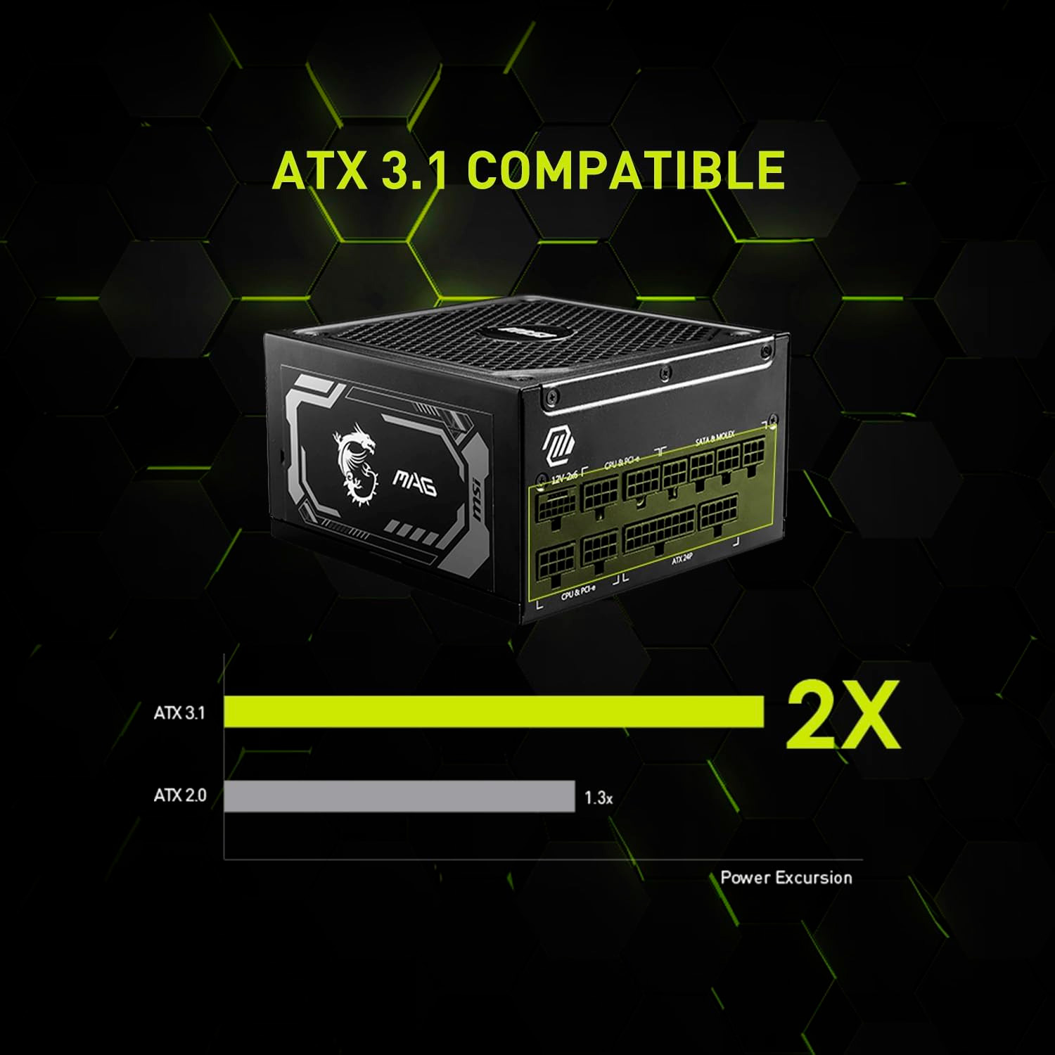 Блок питания 1000W MSI MAG A1000GL PCIE5