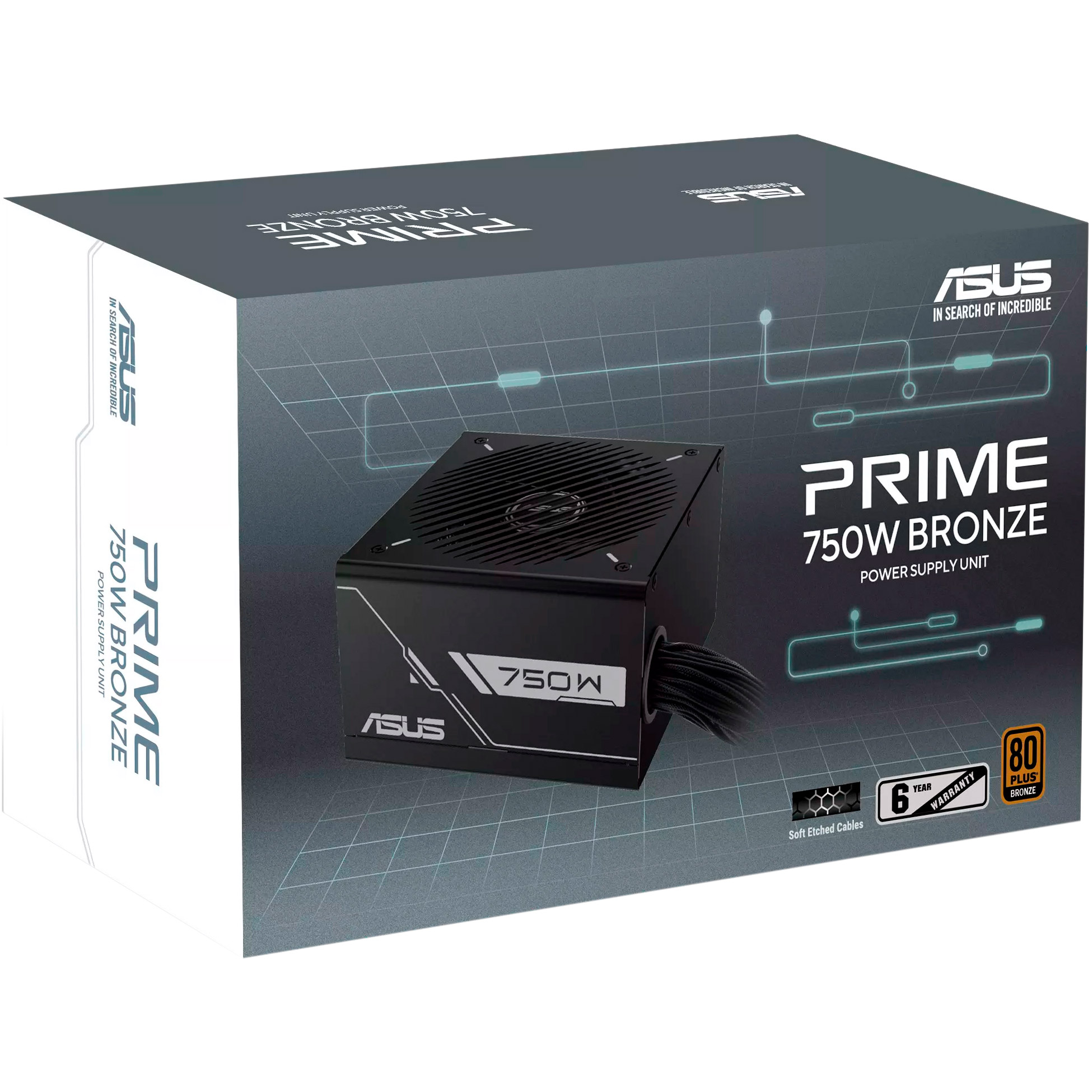 Блок питания 750W ASUS Prime 750W Bronze (90YE00Y0-B0NA00)