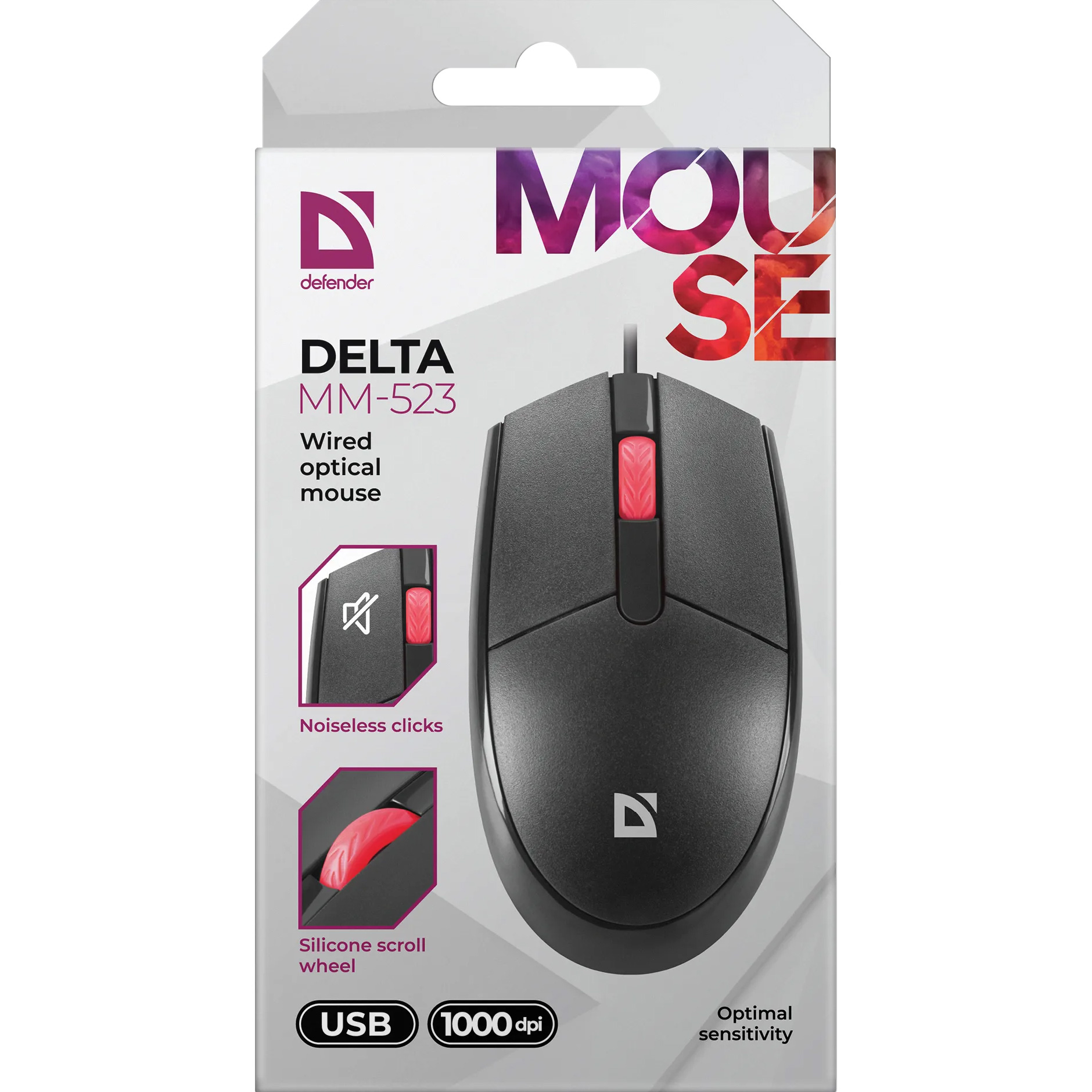 Миша DEFENDER Delta MM-523 Black (52523)