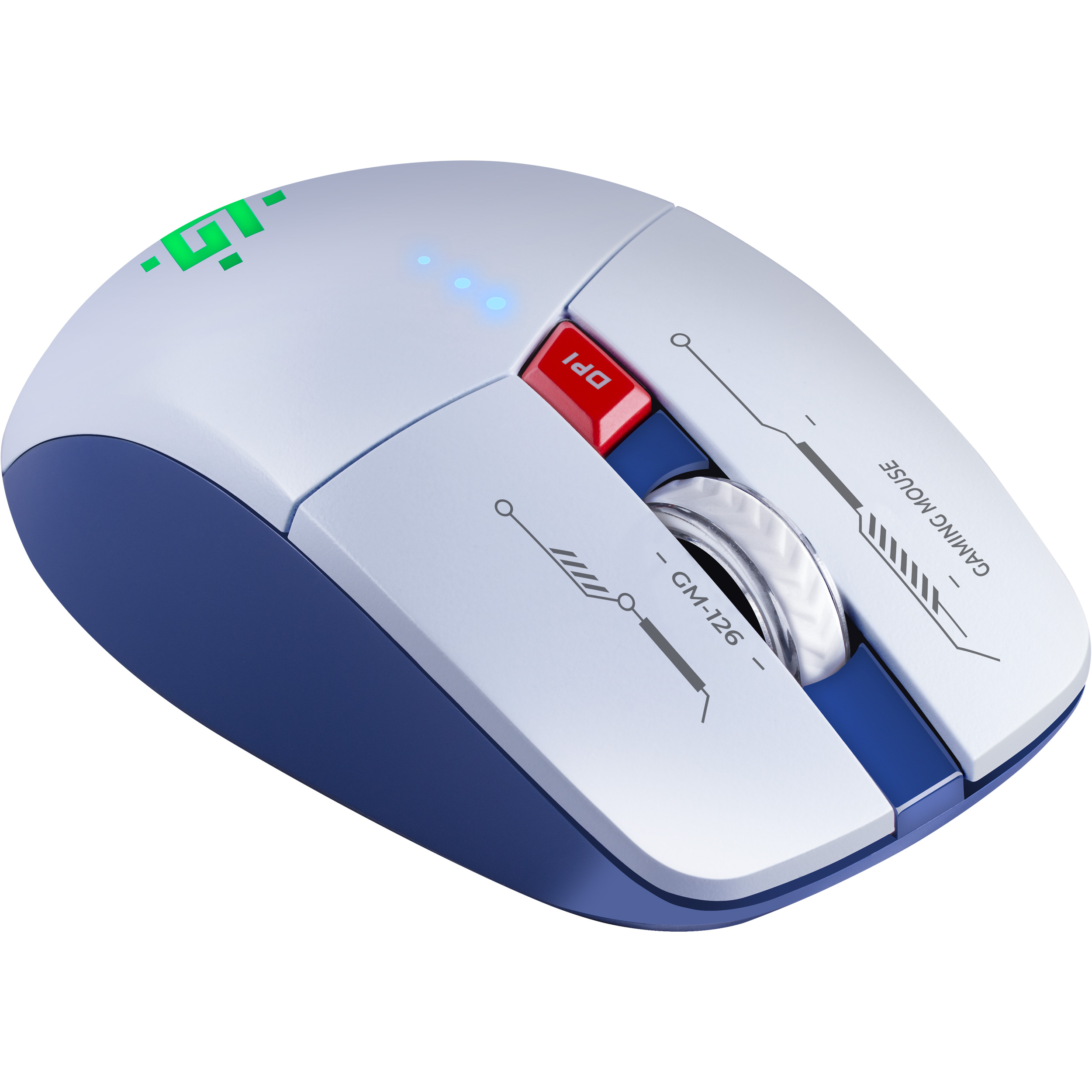 Миша ігрова DEFENDER Tisa GM-126 White/Blue (52126)