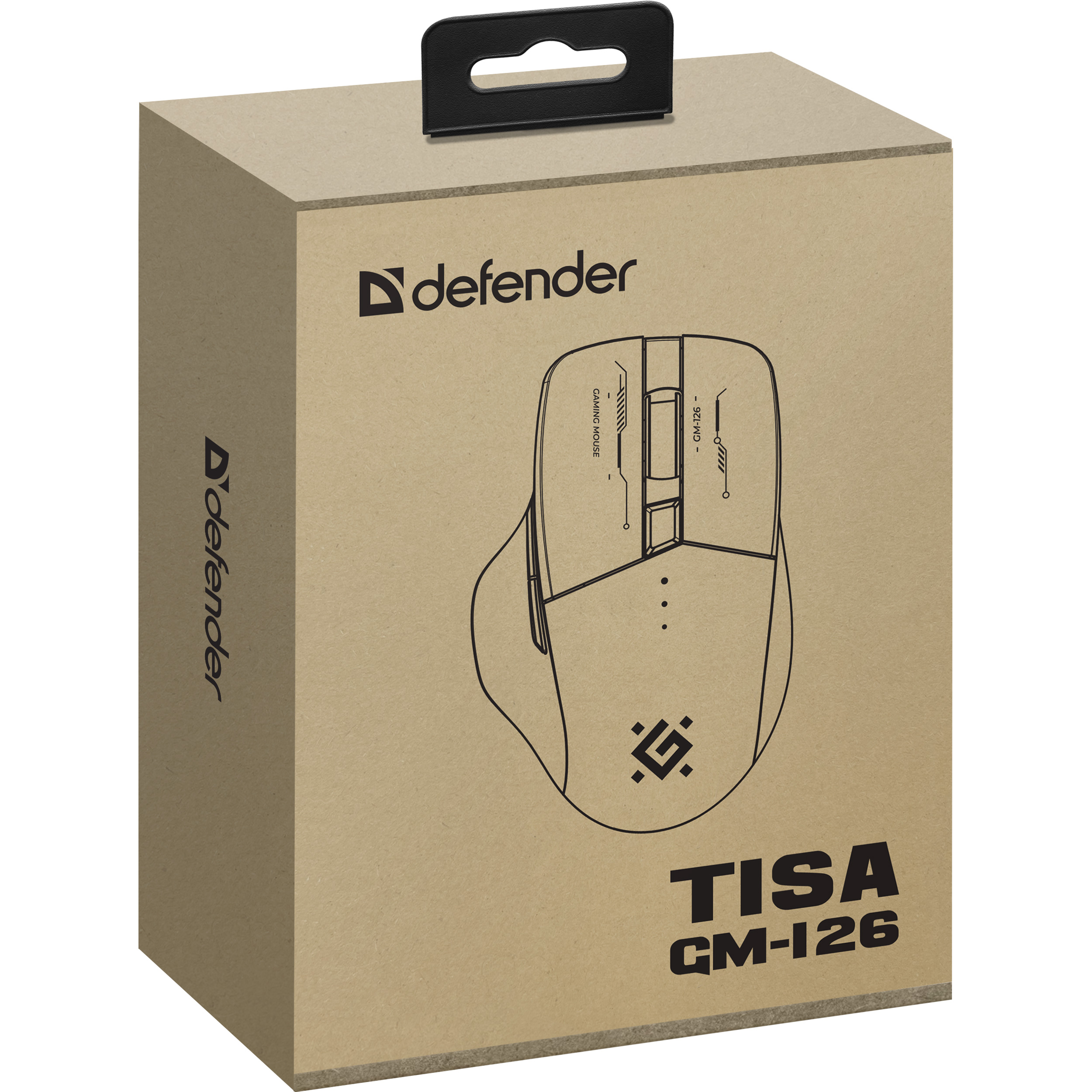 Миша ігрова DEFENDER Tisa GM-126 White/Blue (52126)