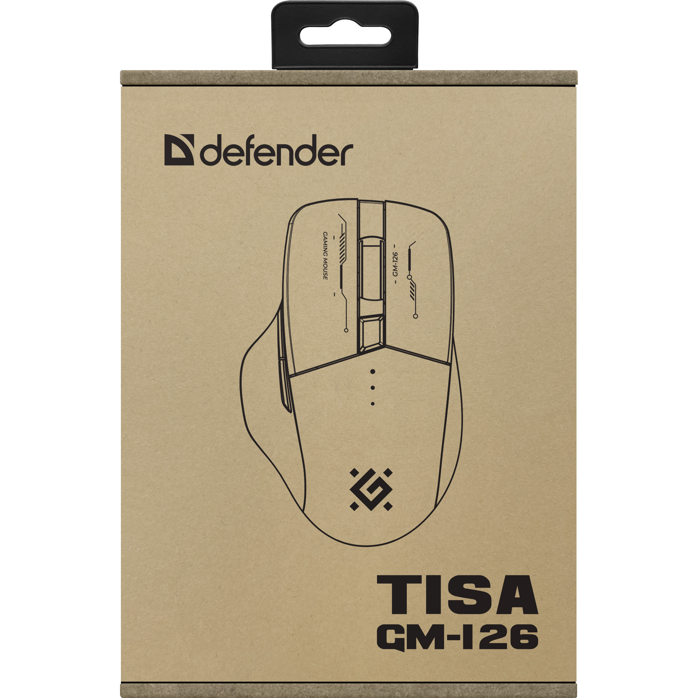 Миша ігрова DEFENDER Tisa GM-126 White/Blue (52126)