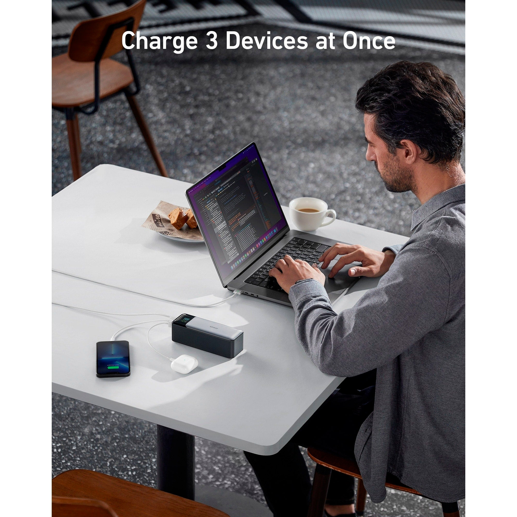 Повербанк ANKER PowerCore 24000 140W 24000mAh Black (A1289011)