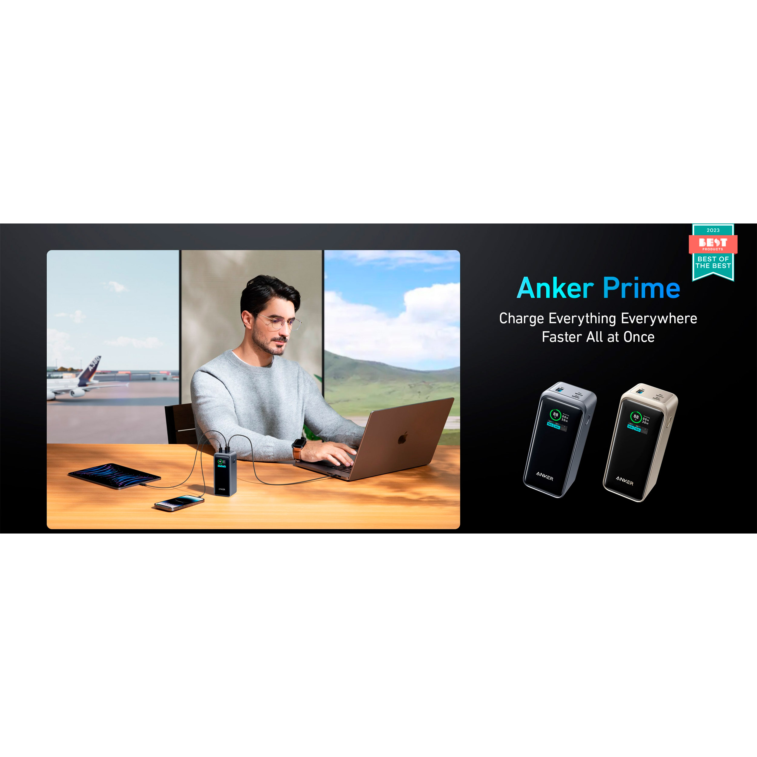 Повербанк ANKER Prime 200W PD 20000mAh Black (A1336011)