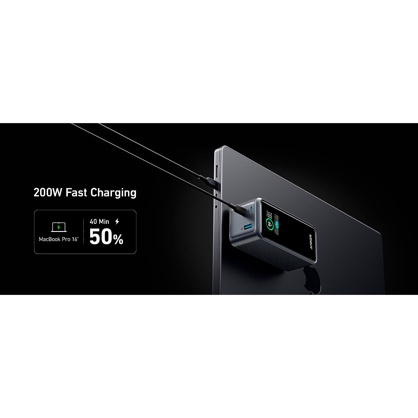 Повербанк ANKER Prime 200W PD 20000mAh Black (A1336011)