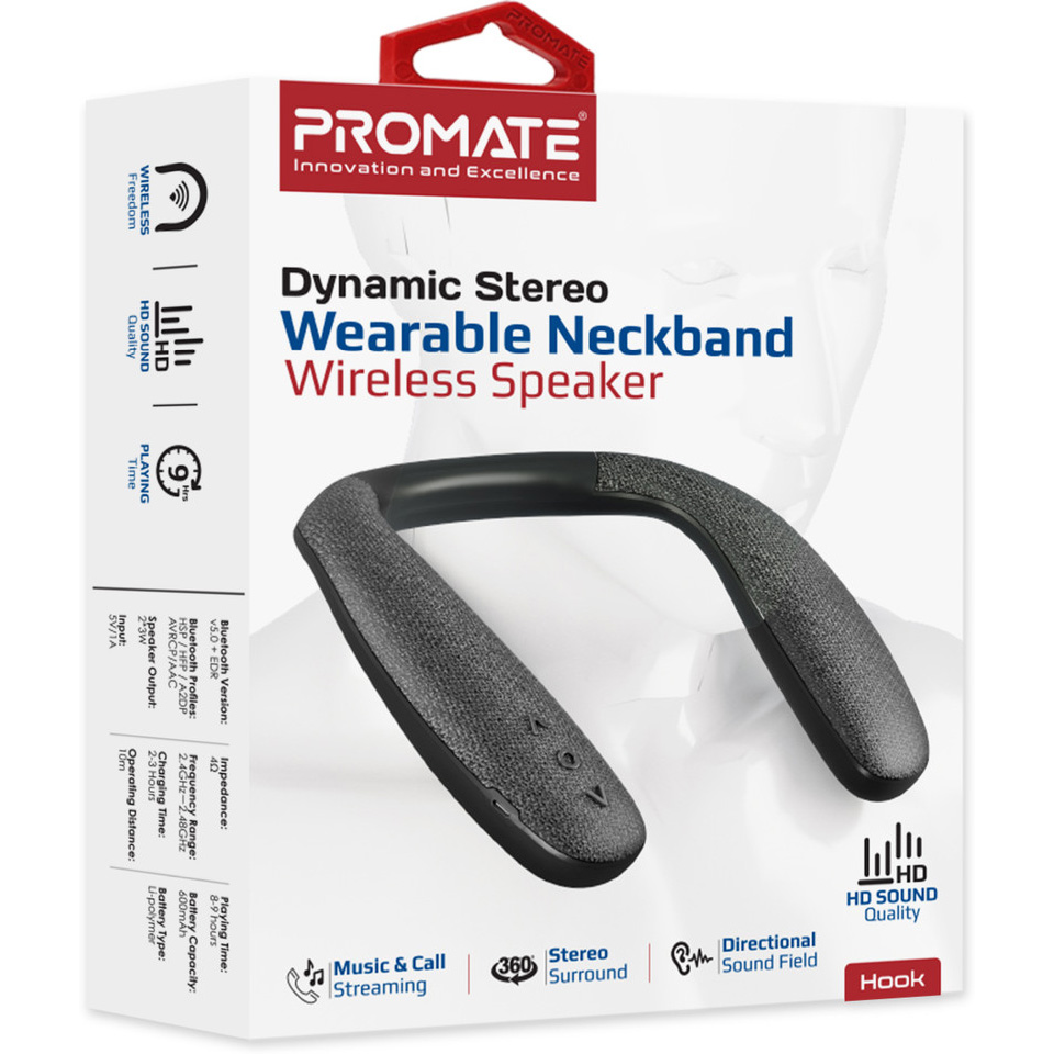 Портативная колонка PROMATE Hook Black