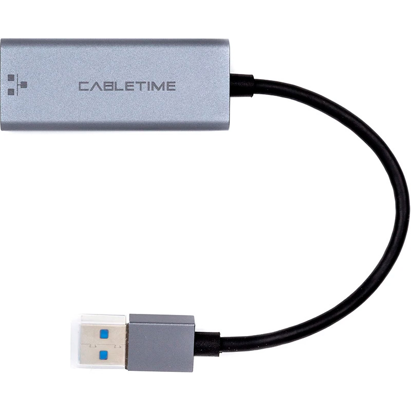 Сетевой адаптер CABLETIME CB50G USB 3.0 to Ethernet Adapter Space Gray